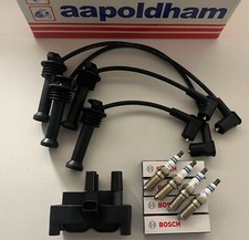 FORD FIESTA MK6/MK7 1.25 1.4 1.6 16V 2005-2012 IGNITION COIL PACK,PLUGS & LEADS