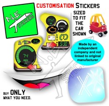 Replacement stickers SIZED TO