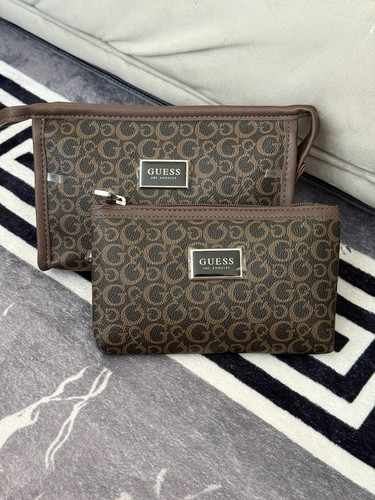 Guess monogram toiletry bags - guess,