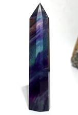 Rainbow Fluorite Obelisk Tower