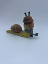 The Magic Roundabout Brian The Snail Figure vintage 1970s- Flocked Plastic Rare