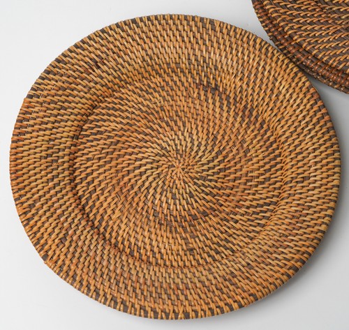 Hand woven charger - hand-woven,