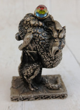 Vintage Tudor Mint Pewter Dragon Figurine from "Myth & Magic Collection.