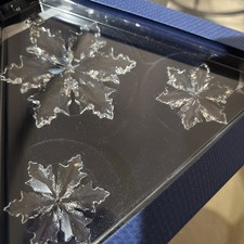 SWAROVSKI Holiday 2014 Large SNOWFLAKE Christmas Tree 3 ORNAMENT SET 5059030