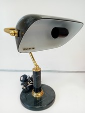 Vintage Banker's Lamp Adjustable Desk Lamp - Black 35cm