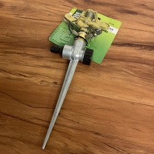 GARDEN METAL SPIKE LAWN GRASS HOSE 360 DEGREE WATER IMPULSE SPRINKLER ZINC PLANT