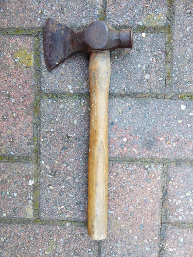 Vintage hand axe with - vintage,