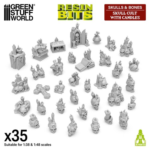 Resin bits skulls bones - bits:,