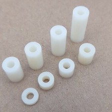 12x White ABS PLASTIC SPACERS
