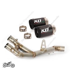 For Yamaha YZF R1 R1M 2015-2022 MT-10 Exhaust Mid Link Pipe 61mm Muffler Escape