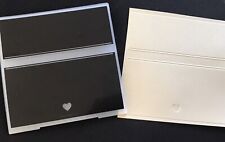 Banner split panels heart 6x6" square Xcut craft embossing folder, papercrafting