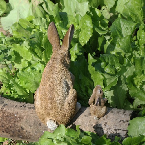 Large resin rabbit statue - large,