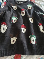 Polar Bear Christmas Jumper Adult Medium