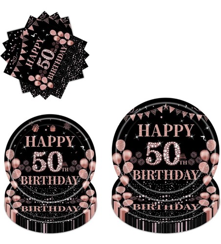 Rose gold 50th birthday - rose,