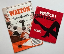 WALTON 8mm HOME MOVIES 1966 CATALOGUE + WALTON GLAMOUR MOVIES CATALOGUE