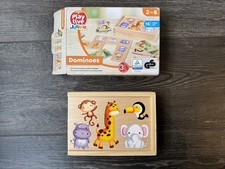 Playtive Junior Dominoes 16 Piece Set Jungle Theme