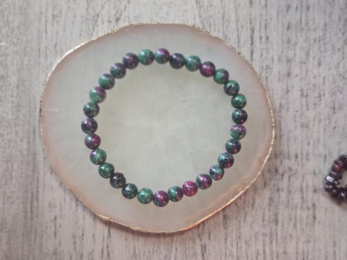 6mm ruby zoisite crystal - in,