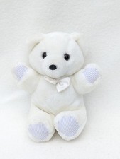 Boots Soft Baby White Teddy Bear Vintage Toy Plush Cuddly Stuffed Animal