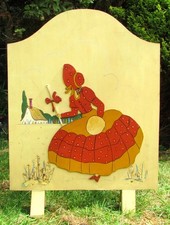 Vintage Hand Painted Wooden Nursery Fire Guard/Screen - Vintage