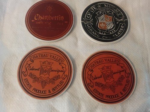 Ceramic wine coasters - wine,