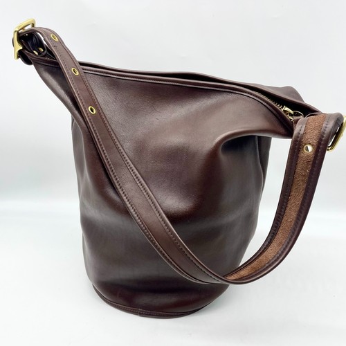 Coach leather duffle shoulder - leather,