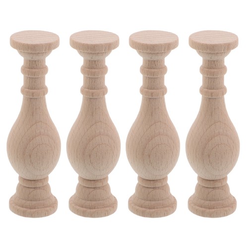 4pcs wooden spindles - 4pcs,