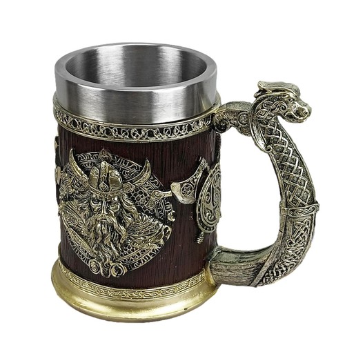 Medieval viking mug stainless - viking,