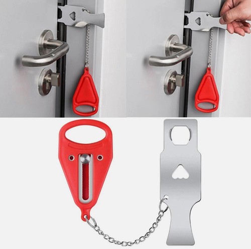 Portable door lock hardware - door,