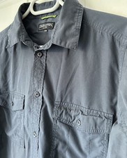 Craghoppers Kiwi Shirt M Long Sleeve Blue Utility Outdoor Hiking