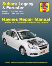 Subaru Legacy (10-16) & Forester (09-16) Haynes  by Haynes Publishing PAPERBACK