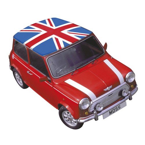 Classic mini roof british - mini, flag