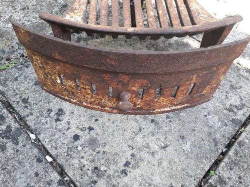 Vintage cast iron fire grate