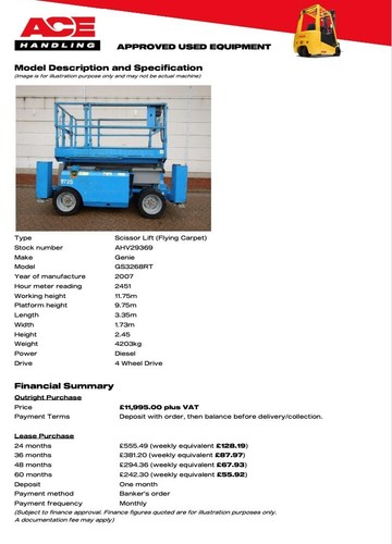 Genie gs3268rt scissor lift - gs3268rt,
