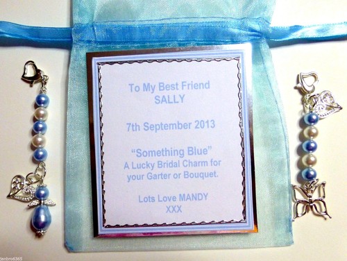 Something blue lucky - blue, bridal