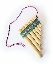 TINY PAN FLUTES GENUINE PERUVIAN MINI PIPES IN BAMBOO PANPIPE