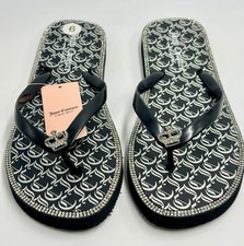 Juicy Couture Logo Flip Flops