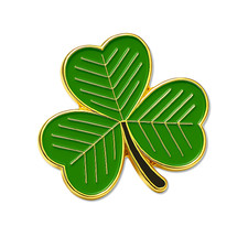 Shamrock Pin Badge Enamel