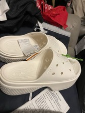 Ladies White Crocs Size 8/9