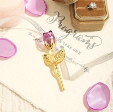 Crystal Rose Glass Flower