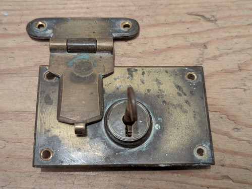 Antique brass lock - antique,