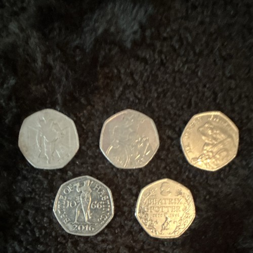 50p coins incl - uk, beatrix