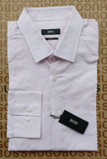 New Hugo BOSS mens white pink