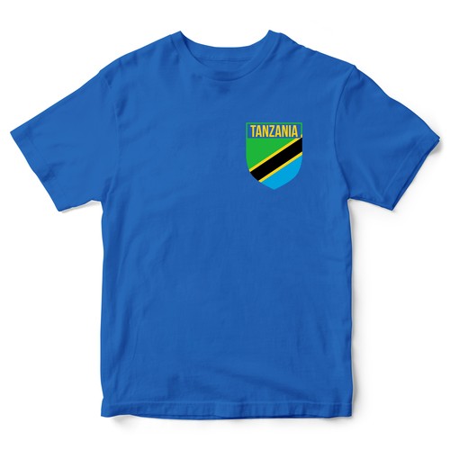 Tanzania badge kids shirt - t,