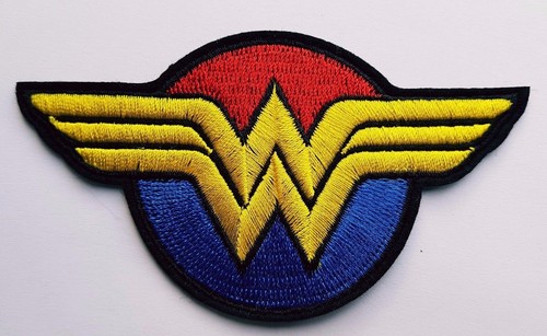Wonder woman logo red - logo, blue