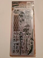 TIM HOLTZ CLEAR STAMPS/STENCIL