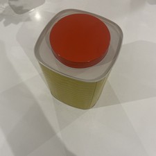 Orla Kiely Yellow And Red Empty Tin
