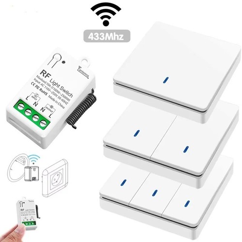 Wireless smart light switch - wireless,