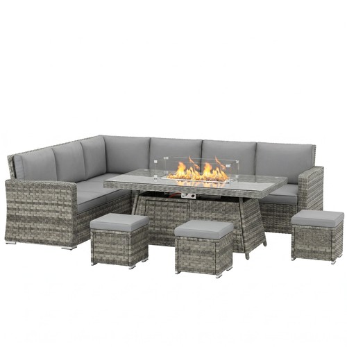 Outsunny pieces rattan - outsunny, 7