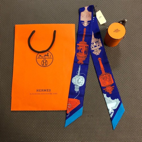 Hermes scarf with tags boxed - scarf,