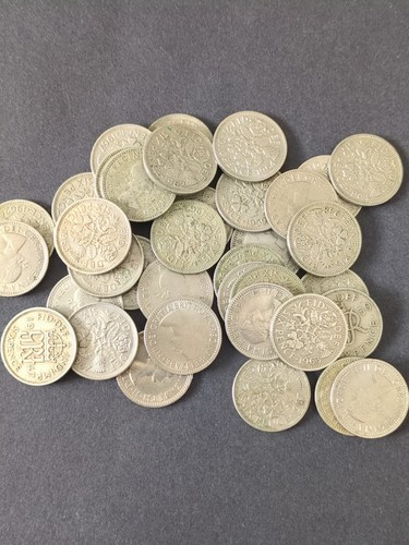 Various dates six pences - 36, x